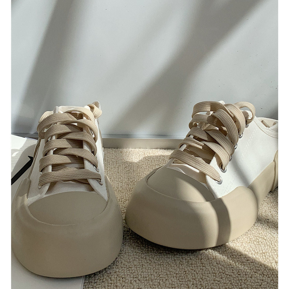Advbridge Autumn Korean Women's Sneakers Khaki Black Platform Casual Canvas Sports Shoes Running Vulcanize Kawaii Lolita Flat Basket