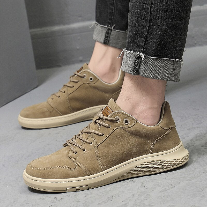 Advbridge British Style Men Casual Shoes Fashion Suede Men Shoes Comfortable Men Loafers Moccasins Slip on Men's Flats Driving Shoes