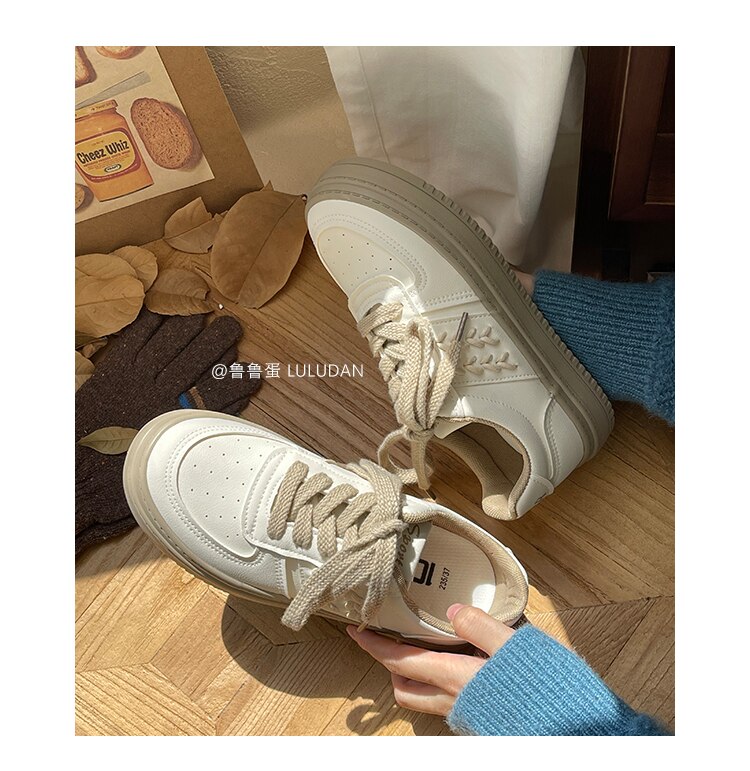 Advbridge Brand Leather Sneakers Women 2023 Designer Platform Casual Lace Up Woman Flats Sneakers Shoes Tennis Female Vulcanized Shoes NEW