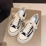 Advbridge Canvas Womens Shoes Female Casual Walking Shoes Platform Lace-Up Adult Chaussure Femme Sneakers Lady Shoes Women