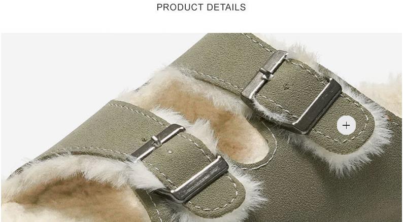 Advbridge Autumn Fur Plush Slippers for Women Winter Warm Mules Female Outdoor Casual Beach Slides Ladies Indoor Home Cotton Slippers