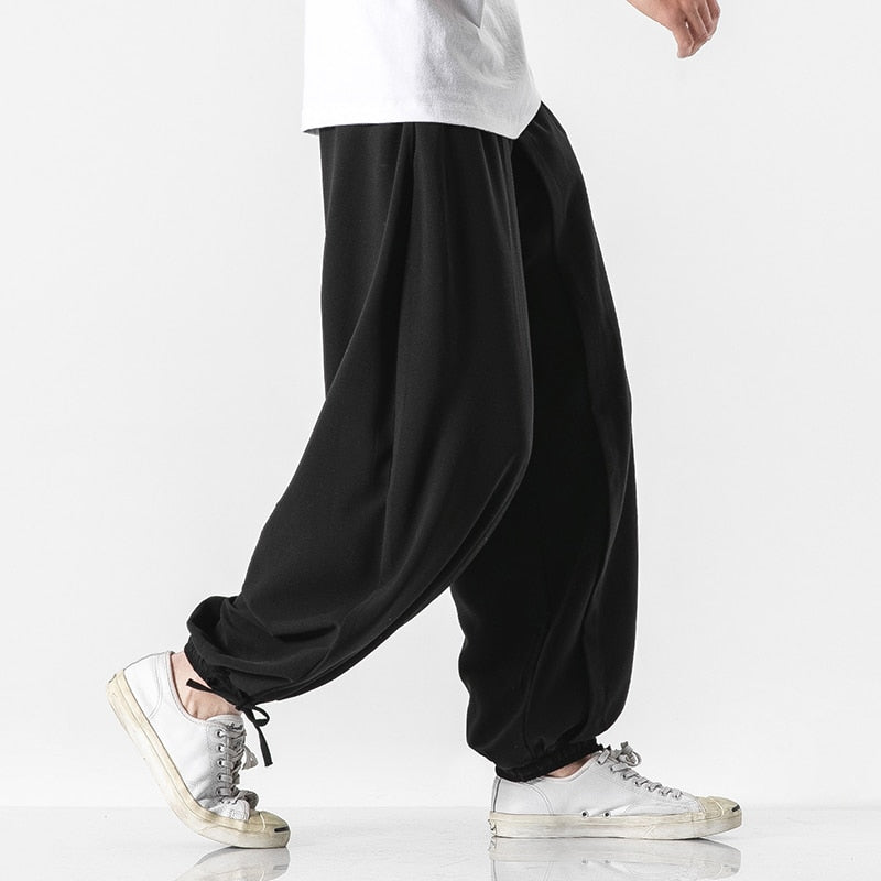 Advbridge Mens Haren Pants Basic Solid Color  Baggy Joggers Sports Pants Hip Hop Trousers Casual Loose 2023 New Male Pant
