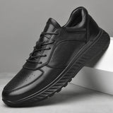 Advbridge Genuine Leather Male Comfortable Sneakers Fashion Lace-Up Men Casual Shoes High Quality Hiking Shoes Men's Vulcanize Shoes