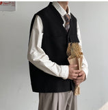 Advbridge Spring Autumn Fashion Men's Sloid Cool Boy Casual Loose Safari Style Tess Button Vest Jacket Pocket Versatile