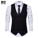 Advbridge 2023 New Men's Suit Vest Wedding Dress Men's Famous Brand Clothes Slim waistcoat Fashion Single breasted Top Workwear