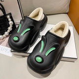 Advbridge Women's Shoes Platform Autumn Slip-on Female Footwear Clogs New Winter Fall Comfortable Slip On Dress Med Slipper Rubber Rome Ba