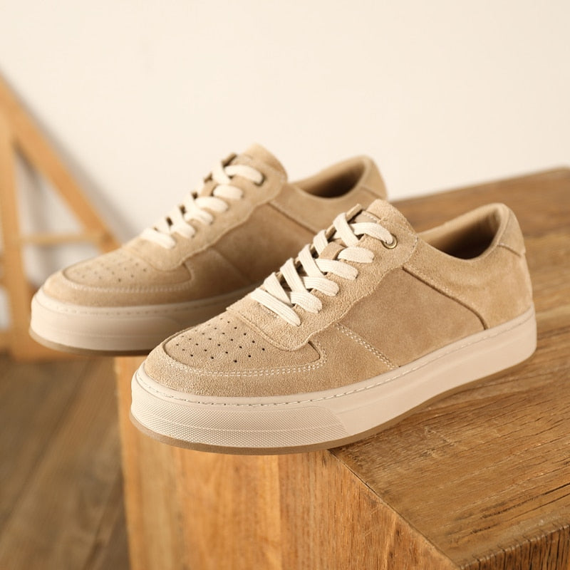 Advbridge Vintage Style Men Leisure Shoes Versatile Men Leather Sneakers Comfortable Man Skateboard Shoes British Style Vulcanize Footwear
