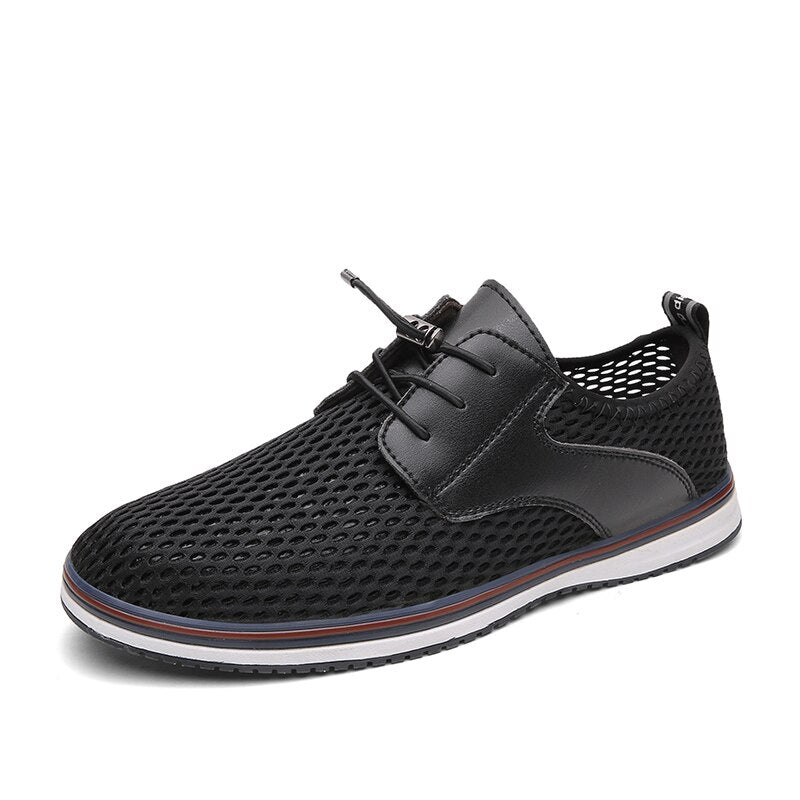 Advbridge Summer Mens Casual shoes Fashion Hollow Out Breathable Business Shoes low top Outdoor Flats Comfy Walking Sneakers Mocassin