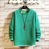 Advbridge Men's Clothing Cotton Sweatshirt Hip Hop Chic Striped Harajuku Sweatshirts Oversized Patchwork sleeves Retro Korean Hoodie