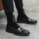 Advbridge Brand Luxury Designer Brand Dress Office Shoes for Men Genuine Leather Fashion Chelsea Casual Boots Retro Ankle Boot Footwear