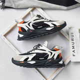 Advbridge New Men's Running Shoes Color Matching Trend Designer Shoes Men Lace-up Platform Sneakers Fashion Men Casual Shoes Zapatos