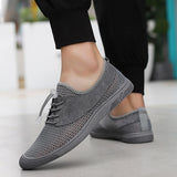 Advbridge Breathable Mesh Shoes Men Summer Casual Sneakers Non-Slip Outdoor Hiking Shoes Hollow Out Mens Loafers Lightweight Beach Sandals