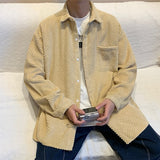 Advbridge Men's Long Sleeve Shirts Coat 2023 Spring Korean Unisex Fashion Labeling Design Casual Oversize Clothing Unisex Casual Top Shirt