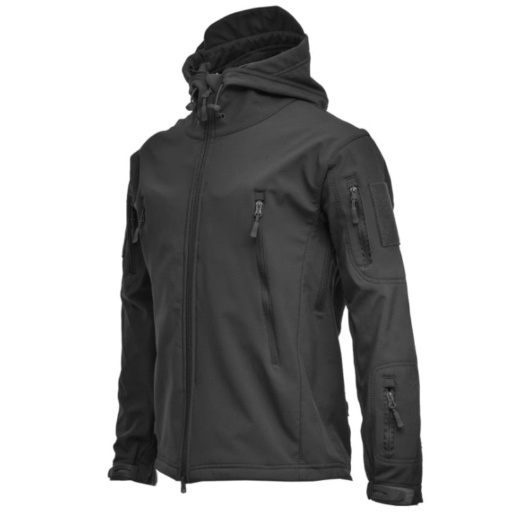 Advbridge Winter Big Size Men Camouflage Jacket Shark Soft Shell Military Tactical Jacket Men Waterproof Warm Windbreaker US Army Clothing