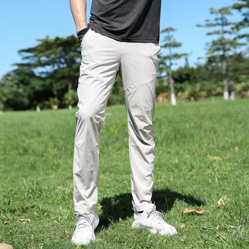 Advbridge New Summer Light&Thin Men Sweatpants Breathable Quick Dry  Sport Golf Outdoor Trousers Male Stretch Nylon Fabric Casual Pants