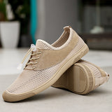 Advbridge Breathable Mesh Shoes Men Summer Casual Sneakers Non-Slip Outdoor Hiking Shoes Hollow Out Mens Loafers Lightweight Beach Sandals