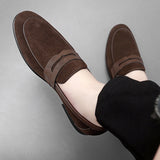 Advbridge For Men Comfortable Loafers Men's Shoes Leather Men Casual Shoes Hot Sale Mens Slip on Shoes Classic for Men Driving Shoes
