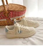 Advbridge Japanese Platform New Sneakers Flower Kawaii White Sports Casual Canvas Shoes Flat Vulcanize Lolita Tennis Running