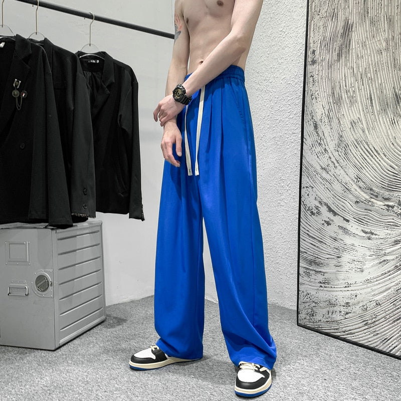 Advbridge Men Ice Silk Sweatpants Men's Sports Casual Male All-match Tracksuit Bottoms Man Mopping Trousers Sportswear Jogging Pants