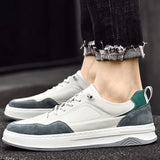 Advbridge Men's Lace Up Shoes Spring and Autumn New Trendy Hundred Men's Small White Shoes Fashionable Breathable Casual Board Shoes