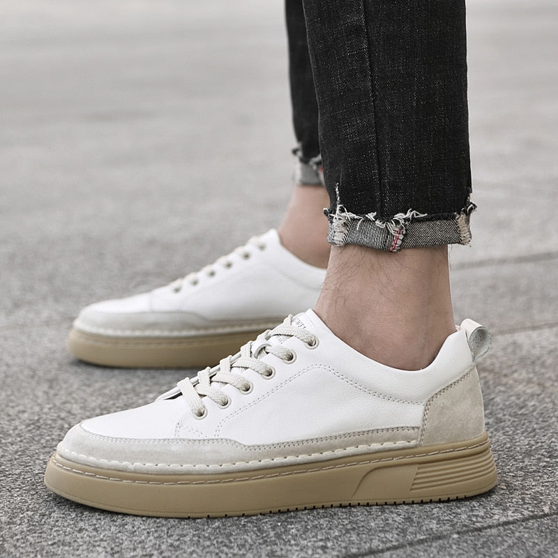Advbridge New Mens Casual Shoes Men Sneakers Comfortable Flats Breathable High Quality Vulcanized Shoes Light Male White Leisure Walk