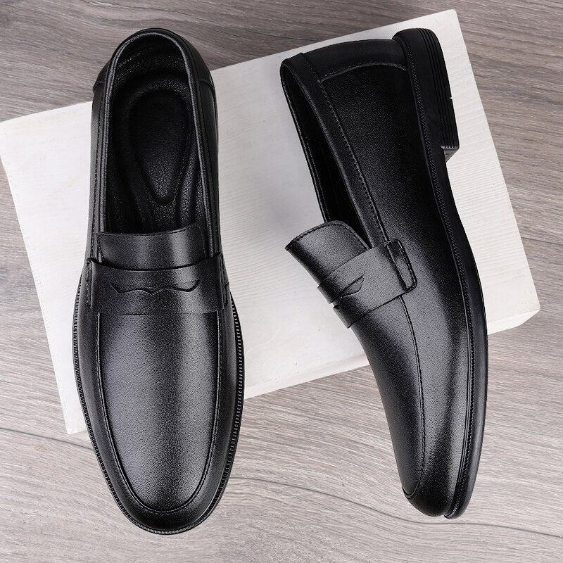 Advbridge Luxury Brand Business Formal Oxford Casual Slip on Male Shoes British Style Fashion Classic Elegantes Retro Shoes for Man