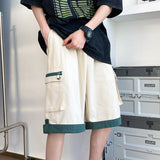 Advbridge Men's Pants Fashion Cargo Shorts Harajuku Sweatpants Patchwork Lose Trunks For Men