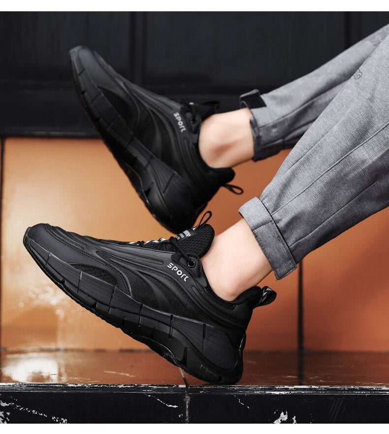 Advbridge Mixed Colors Men Causal Shoes Black Sneakers Male Summer Men Casual High Gang Shoes Fashion Breathable White Tenis Masculin
