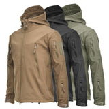 Advbridge Winter Big Size Men Camouflage Jacket Shark Soft Shell Military Tactical Jacket Men Waterproof Warm Windbreaker US Army Clothing