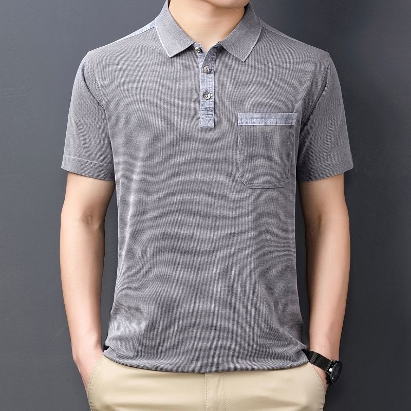 Advbridge Men Summer New Fashion Pocket Polo Shirt Men Solid Colors Short Sleeve Tee Shirts Male Slim Fit Casual Tops Homme