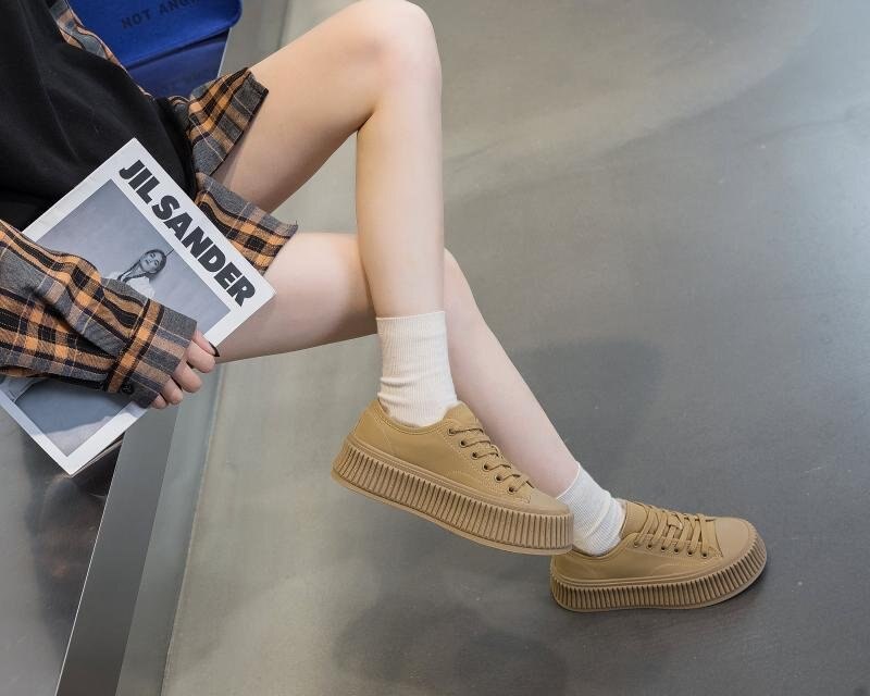 Advbridge Winter Fashion Women Split Leather Sneakers Warm Plush Cotton Shoes Female Platform Casual Shoes Ladies Trainers