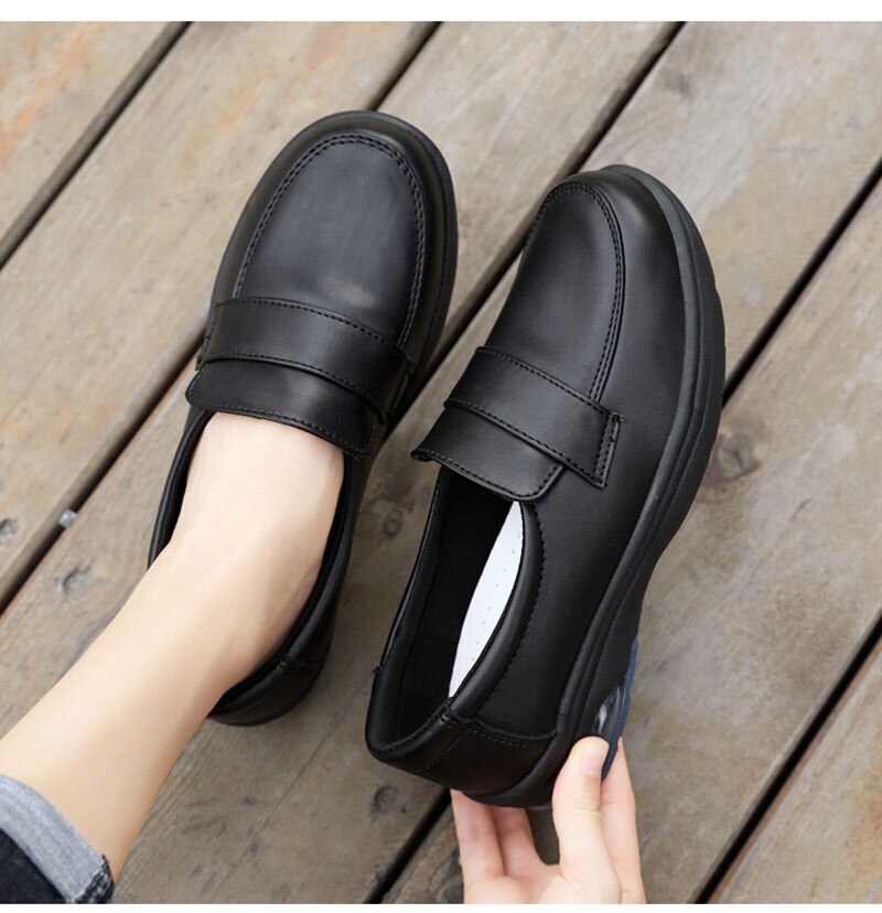 Advbridge Spring  Autumn Shoes Women Loafers Soft Comfortable Black White Shoes Flat Elegant Ladies Casual Shoes Plus Size 42 A4369