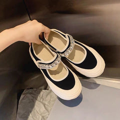 Advbridge Fashion Spring Sumemr Shoes Women Flats Mary Janes Cloth Shoes Brand Elegant Ladies Casual Shoes Soft Breathable A4748