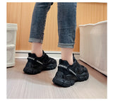 Advbridge Sneakers for Women Spring Autumn Mesh Shoes Female Casual Lace-up Flats Ladies Chunky Sports Shoes Fashion Vulcanized Shoes