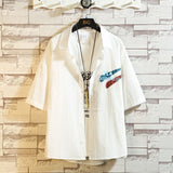 Advbridge New Men's Short Sleeve Shirts Korean Style Shirt Fashion Summer Man Casual Blouses Large Size Male Tops