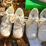 Advbridge Brand Leather Sneakers Women Design Woman Vulcanized Shoes Sneakers Lace Up White Casual Ladies Spring Autumn Flats Shoes