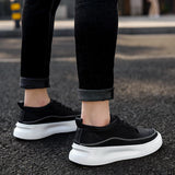 Advbridge Men's Casual Shoes Black Leather Flats Size 39-44 Graffiti  Sneakers Designer Shoes Men Hiking Leisure Shoes %