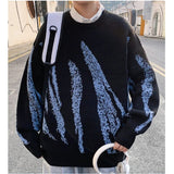 Advbridge New Men Sweaters Knitted Tops Loose O-neck Pullover Knitwear Sweater Male
