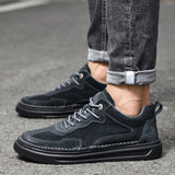 Advbridge Leather Fashion Men Sneakers Non-Slip Men Casual Shoes Male Comfortable School Shoe Luxury Brand skate shoes Men's Shoes