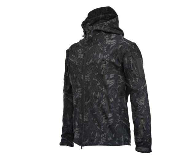 Advbridge Winter Big Size Men Camouflage Jacket Shark Soft Shell Military Tactical Jacket Men Waterproof Warm Windbreaker US Army Clothing