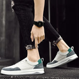 Advbridge Men's Lace Up Shoes Spring and Autumn New Trendy Hundred Men's Small White Shoes Fashionable Breathable Casual Board Shoes