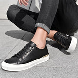 Advbridge Luxury White Men's Casual shoes High Quality Lace-up outdoor flats Genuine Leather man Sneakers Brand Black Designers Footwear