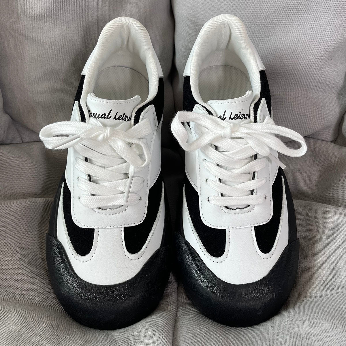 Advbridge Men Women Casual Sneakers Durable Work Shoes Unisex Tennis Shoes Design Leather Unisex Walking Shoes Zapatillas Hombre