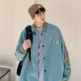 Advbridge Colorful Varsity Jacket for Teenage Korean Fashion Trends Loose Clothing Mens Letter Embroidery Baseball Coat Vintage Streetwear