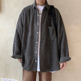 Advbridge Men's Long Sleeve Shirts Coat 2023 Spring Korean Unisex Fashion Labeling Design Casual Oversize Clothing Unisex Casual Top Shirt