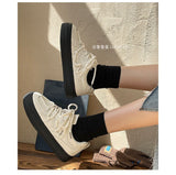Advbridge 2023 Brand White Sneakers For Women Platform Designer Casual Lace Up Woman Flats Sneakers Shoes Tennis Female Vulcanized Shoes
