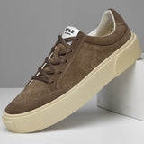 Advbridge Fashion Genuine Leather Sneakers Luxury Brand Lace Up Shoes High Quality Men Casual Shoes Skate Footwear Classic Vulcanize Shoes