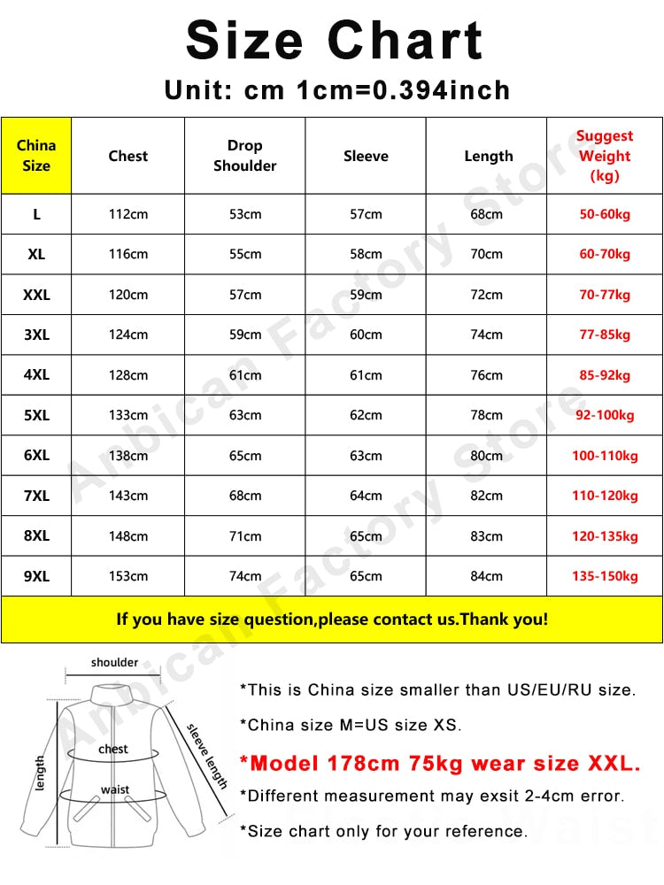 Advbridge New Spring Men's Jacket Plus Size Multi-Pockets Workwear Hooded Windbreaker Man Loose Casual Zipper Coats 6XL 7XL 8XL 9XL