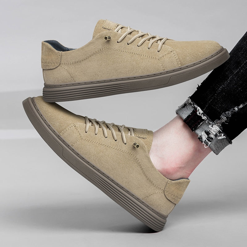 Advbridge All-match Mens Sneakers Fashion Leather Men's Vulcanize Shoes New Arrival Men Casual Shoes Male Comfortable Driving Shoe