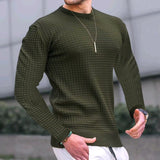 Advbridge New Fashion Men's Casual Long sleeve Slim Fit Basic Knitted Sweater Pullover Male Round Collar Autumn Winter Tops Cotton T-shirt